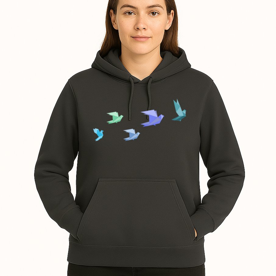 Flying Paper Birds Hoodie