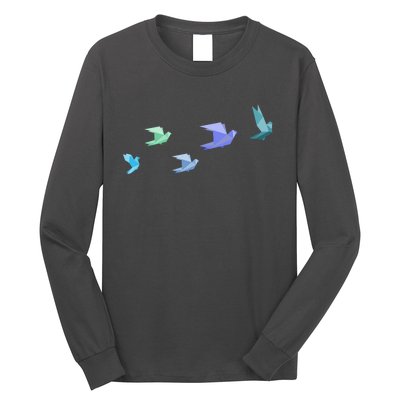 Flying Paper Birds Long Sleeve Shirt