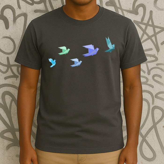 Flying Paper Birds T-Shirt