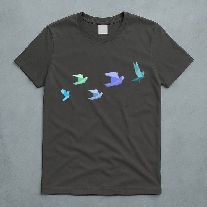 Flying Paper Birds T-Shirt