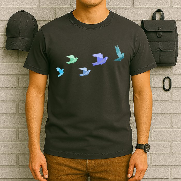 Flying Paper Birds T-Shirt