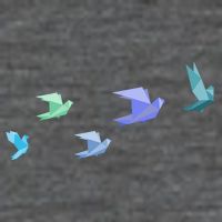 Flying Paper Birds T-Shirt