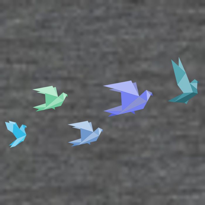Flying Paper Birds T-Shirt