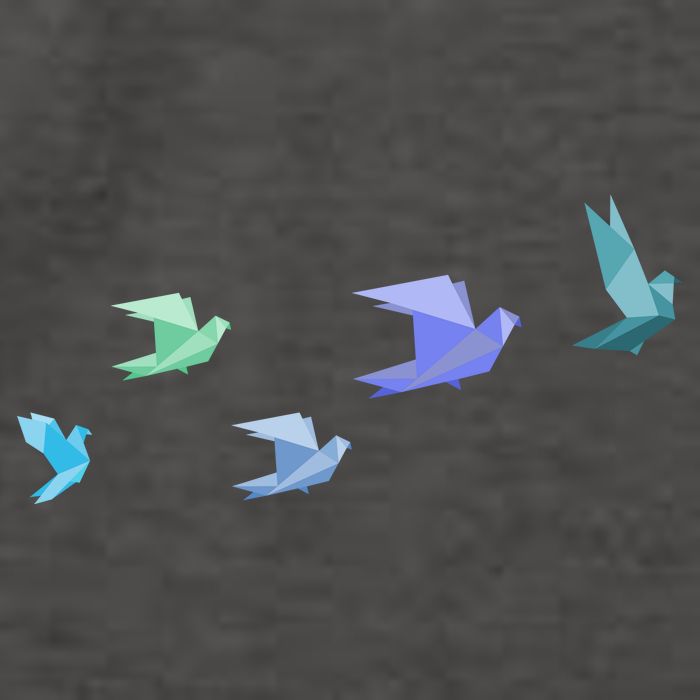 Flying Paper Birds Vector Backpack