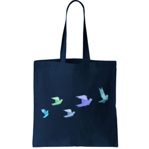 Flying Paper Birds Tote Bag