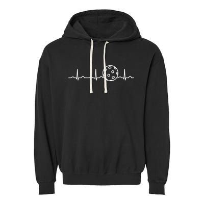 Funny Pickleball Ball Heartbeat Apparel Player Fan Mens Boys Garment-Dyed Fleece Hoodie