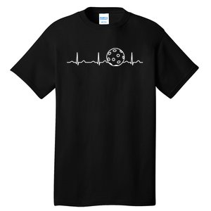 Funny Pickleball Ball Heartbeat Apparel Player Fan Mens Boys Tall T-Shirt