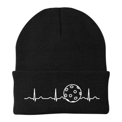 Funny Pickleball Ball Heartbeat Apparel Player Fan Mens Boys Beanie