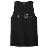 Funny Pickleball Ball Heartbeat Apparel Player Fan Mens Boys PosiCharge Competitor Tank