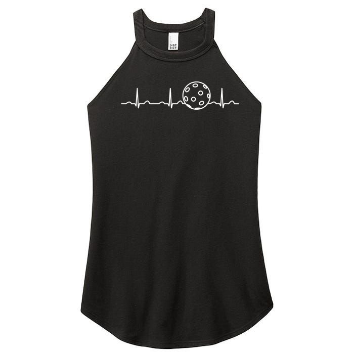 Funny Pickleball Ball Heartbeat Apparel Player Fan Mens Boys Women's Perfect Tri Rocker Tank