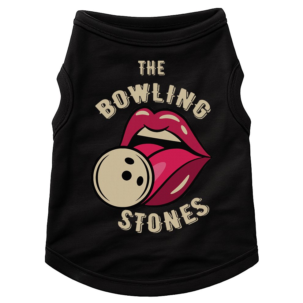 Funny Pun Bowling Stone Doggie Tank