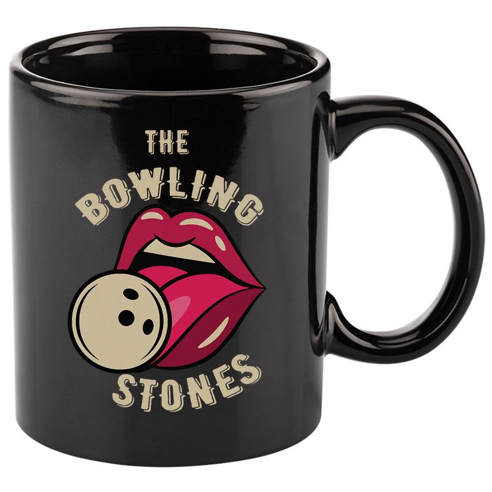 Funny Pun Bowling Stone 11oz C Handle Ceramic Mug