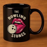 Funny Pun Bowling Stone 11oz C Handle Ceramic Mug