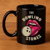 Funny Pun Bowling Stone 11oz C Handle Ceramic Mug