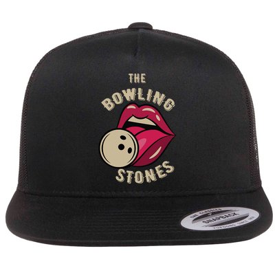 Funny Pun Bowling Stone Flatbill Hat