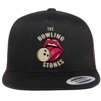 Funny Pun Bowling Stone Flatbill Hat