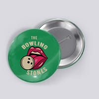 Funny Pun Bowling Stone Button