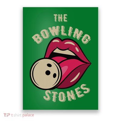 Funny Pun Bowling Stone Poster