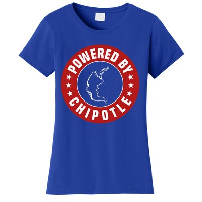 Funny Powered By Chipotle Design Chili Pepper Women's T-Shirt