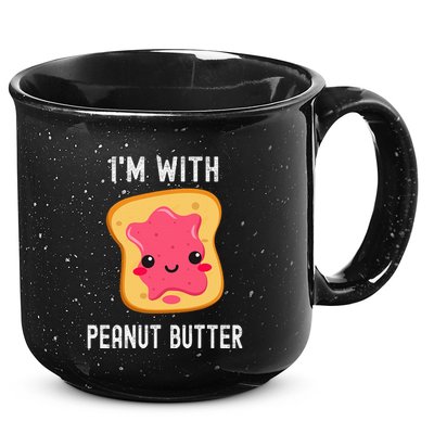 Funny Peanut Butter Jelly Matching Couples 15oz Campfire Ceramic Mug