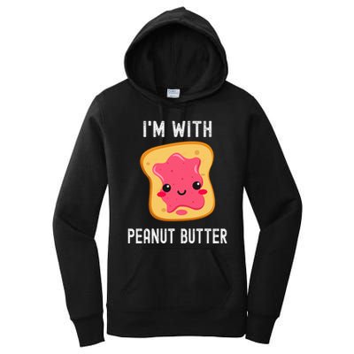 Funny Peanut Butter Jelly Matching Couples Women's Pullover Hoodie
