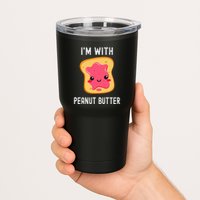 Funny Peanut Butter Jelly Matching Couples Tumbler