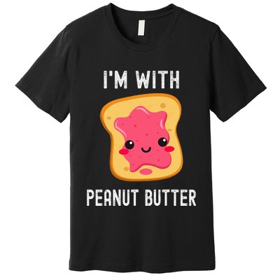 Funny Peanut Butter Jelly Matching Couples Premium T-Shirt