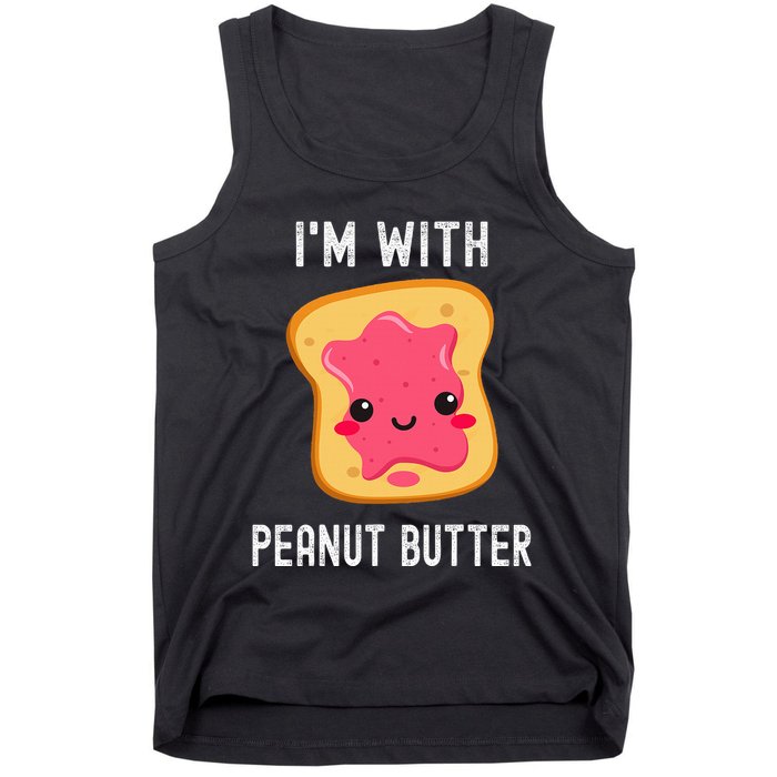 Funny Peanut Butter Jelly Matching Couples Tank Top