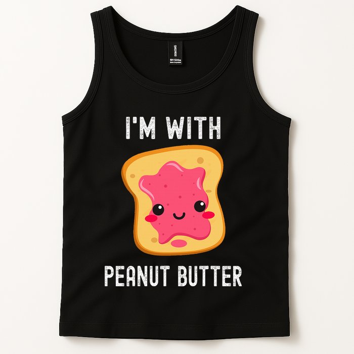 Funny Peanut Butter Jelly Matching Couples Tank Top