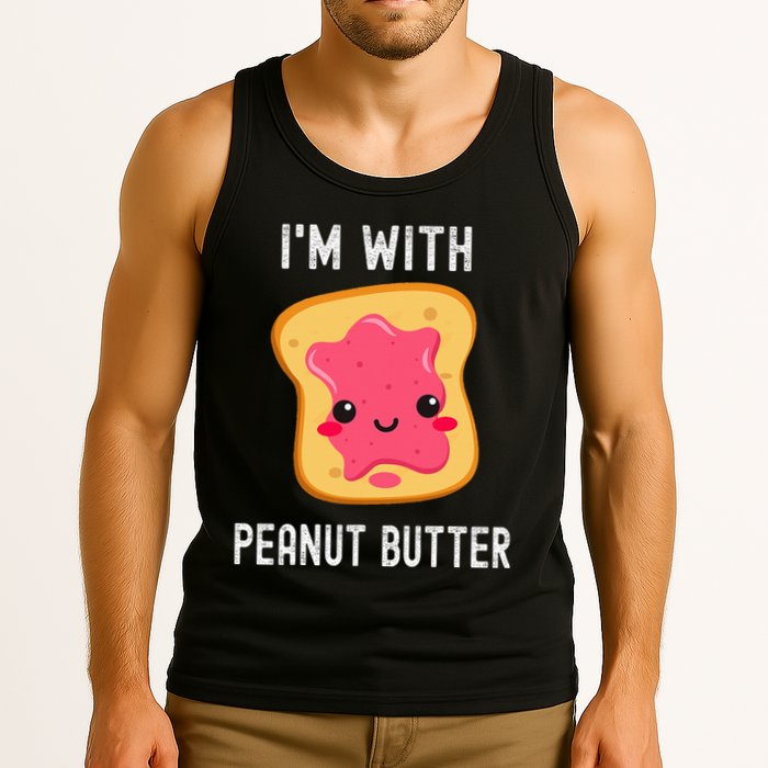 Funny Peanut Butter Jelly Matching Couples Tank Top