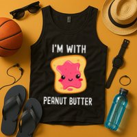 Funny Peanut Butter Jelly Matching Couples Tank Top