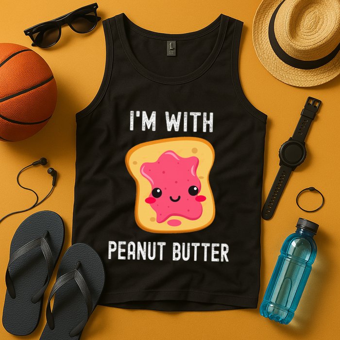 Funny Peanut Butter Jelly Matching Couples Tank Top
