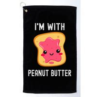 Funny Peanut Butter Jelly Matching Couples Golf Towel
