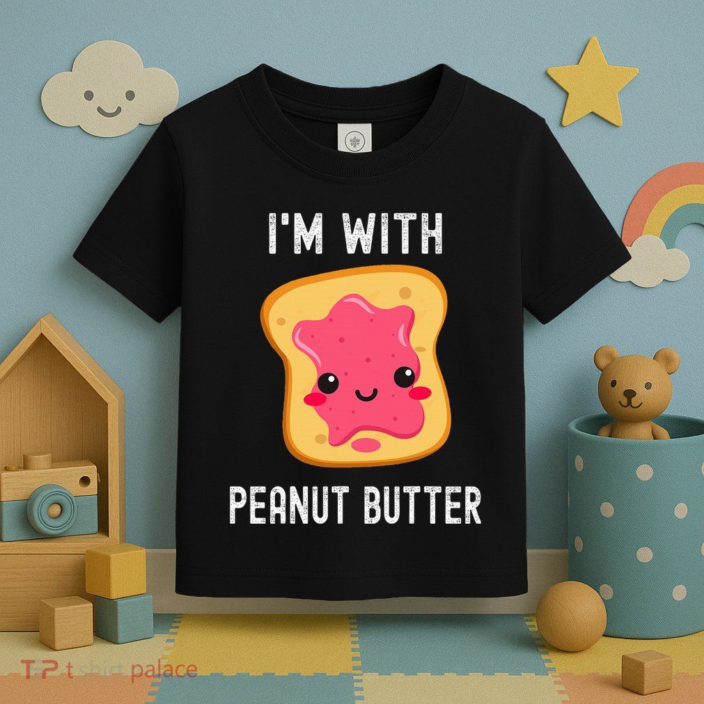 Funny Peanut Butter Jelly Matching Couples Toddler T-Shirt