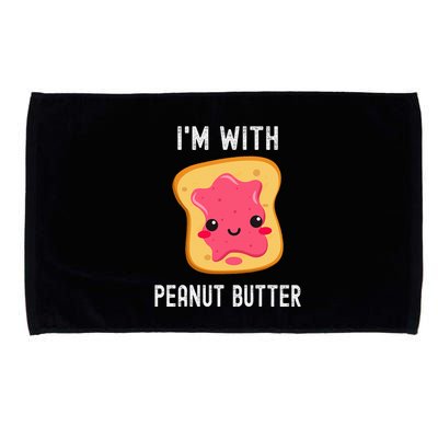 Funny Peanut Butter Jelly Matching Couples Microfiber Hand Towel