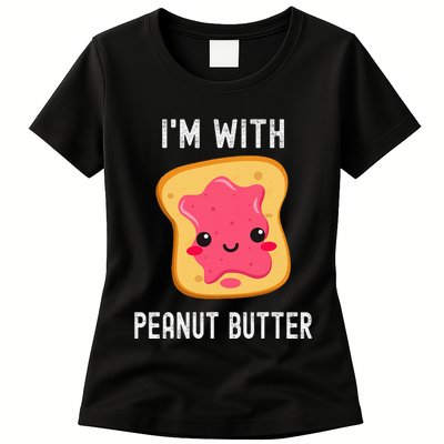 Funny Peanut Butter Jelly Matching Couples Womens T-Shirt