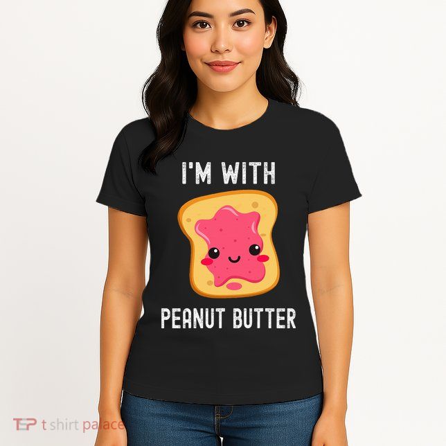 Funny Peanut Butter Jelly Matching Couples Womens T-Shirt