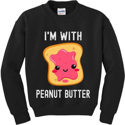 Funny Peanut Butter Jelly Matching Couples Kids Sweatshirt