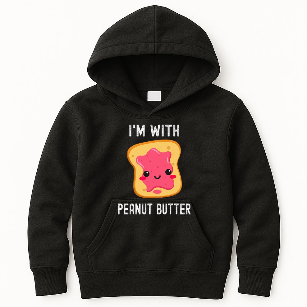 Funny Peanut Butter Jelly Matching Couples Kids Hoodie