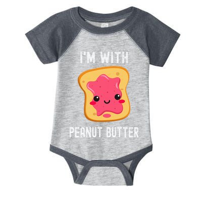 Funny Peanut Butter Jelly Matching Couples Infant Baby Jersey Bodysuit