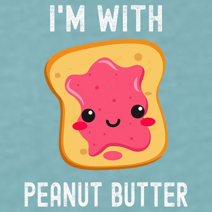 Funny Peanut Butter Jelly Matching Couples Sueded Cloud Jersey T-Shirt