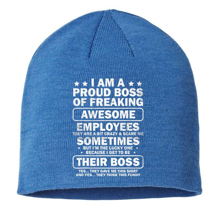 Funny Proud Boss Employee Appreciation Office Sustainable Beanie