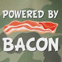 Funny Powered By Bacon Bacon Lovers Gift Legacy Tie Dye Trucker Hat