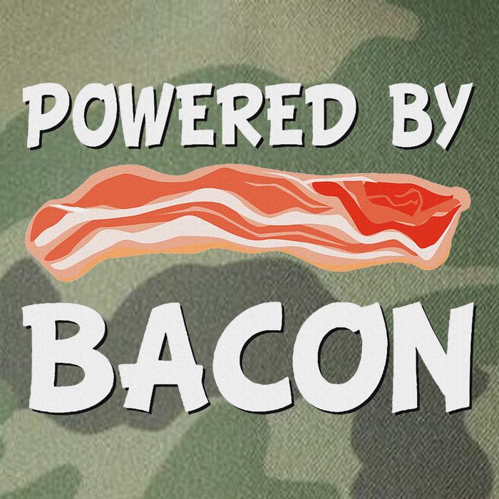 Funny Powered By Bacon Bacon Lovers Gift Legacy Tie Dye Trucker Hat