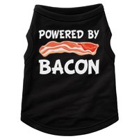 Funny Powered By Bacon Bacon Lovers Gift Doggie Tank