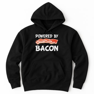 Funny Powered By Bacon Bacon Lovers Gift Hoodie