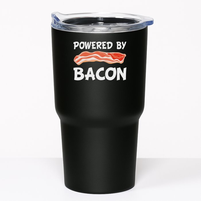 Funny Powered By Bacon Bacon Lovers Gift Tumbler