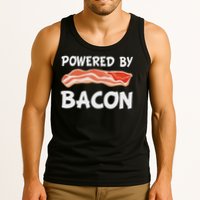 Funny Powered By Bacon Bacon Lovers Gift Tank Top