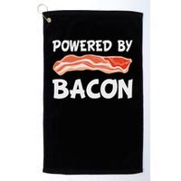 Funny Powered By Bacon Bacon Lovers Gift Golf Towel