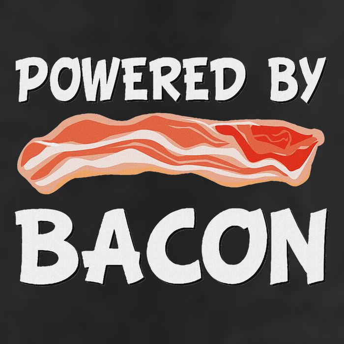 Funny Powered By Bacon Bacon Lovers Gift Golf Towel